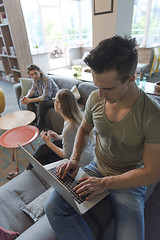 Image showing business man at modern  office