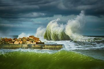 Image showing Wave on the Black Sea