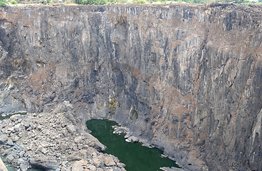 Image showing empty waterfall