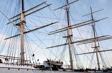 Image showing Three-masted yacht