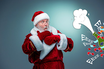 Image showing Surprised Santa Claus