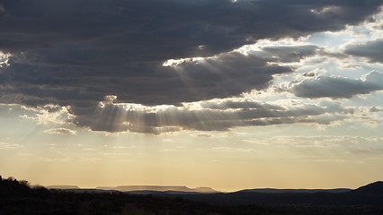 Image showing sky and rays