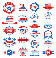 Image showing Objects and Symbols for Vote of USA