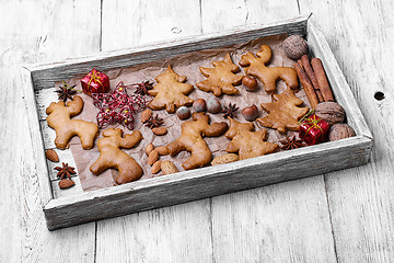 Image showing Christmas homemade cookies