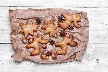 Image showing Christmas homemade cookies