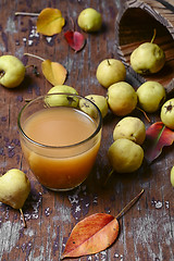 Image showing Juice with pear
