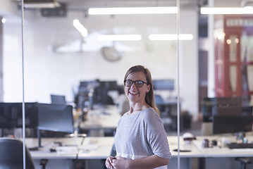 Image showing portrait of casual business woman at office