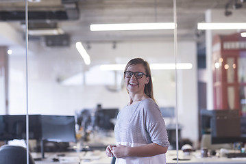 Image showing portrait of casual business woman at office