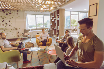 Image showing business man at modern  office