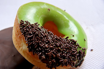 Image showing Glazed donuts