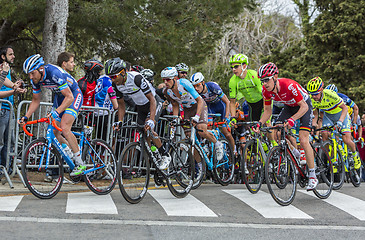 Image showing The Peloton in Barcelona - Tour de Catalunya 2016
