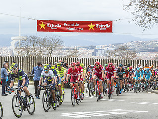 Image showing The Peloton in Barcelona - Tour de Catalunya 2016