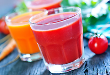Image showing fresh vegetable juice