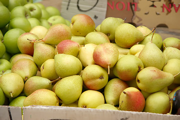 Image showing Pears for sale