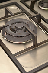 Image showing Close up image of the gas stove