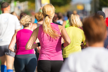 Image showing Group of people running.