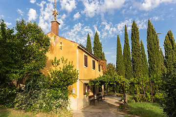 Image showing Beautiful traditional vintatge house in Portoroz, Slovenia.