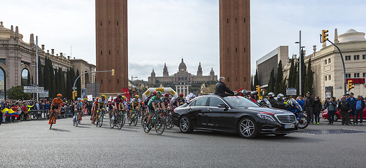 Image showing The Peloton in Barcelona - Tour de Catalunya 2016