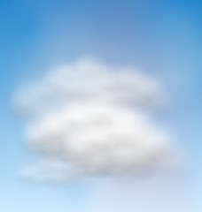 Image showing Background Blue Sky Fluffy Clouds