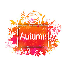 Image showing Autumn Grunge Banner