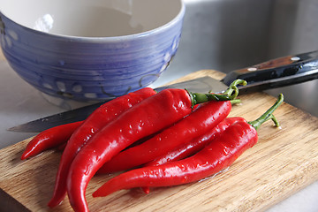 Image showing Fresh chillis