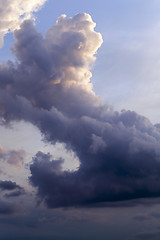 Image showing cumulus clouds in the sky