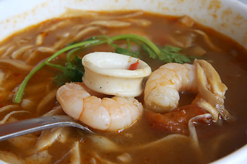 Image showing Spicy thomyam soup