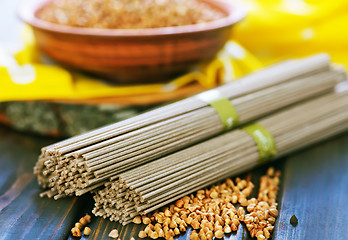 Image showing buckwheat noodles 