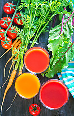 Image showing fresh vegetable juice