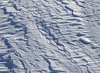 Image showing Off-piste slope after snowfall in ski resort