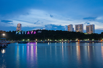 Image showing Pattaya City sign