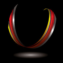 Image showing horseshoe ribbon