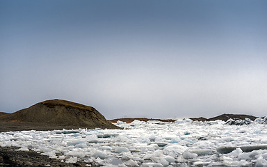 Image showing Icebergs at glacier lagoon 