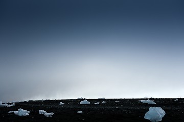 Image showing Icebergs at glacier lagoon 