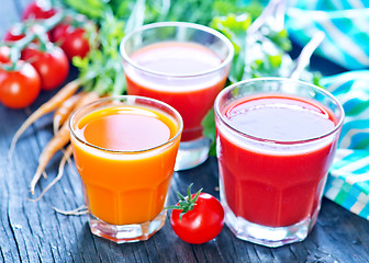 Image showing fresh vegetable juice