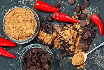 Image showing cocoa and chocolate