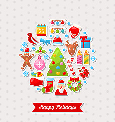 Image showing Merry Christmas Celebration Card