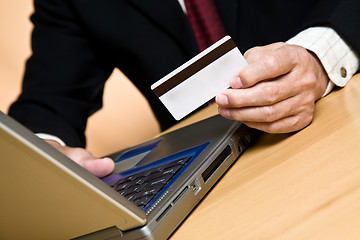 Image showing Shopping businessman