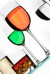 Image showing Glasses And Liquids