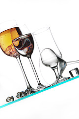 Image showing Glasses And Liquids