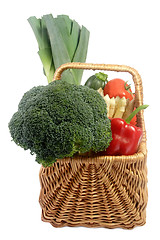 Image showing Basket of vegetables