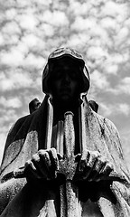 Image showing Old cemetery statue