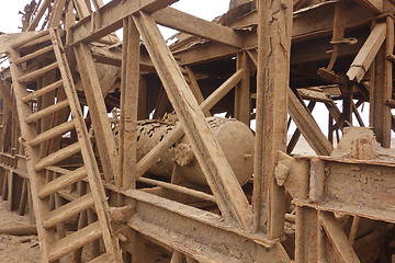 Image showing abandoned oil station