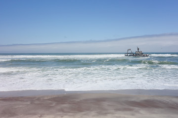 Image showing shipwreck on Skeleton coast