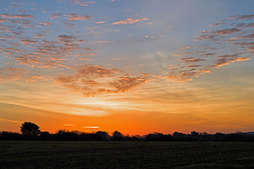 Image showing Dawn Sky over Sussex