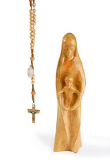 Image showing Madonna with rosary