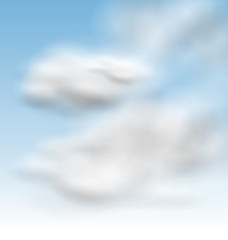 Image showing  Background Blue Sky Fluffy Clouds