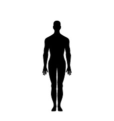 Image showing Man Silhouette Isolated 