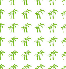 Image showing Endless Print Texture with Tropical Palm Trees