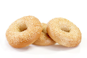 Image showing Three Bagels